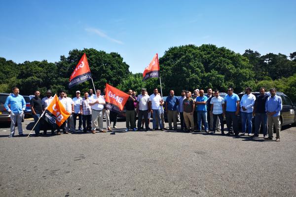 GMB call on Welwyn Hatfield Council for stronger licensing enforcement following strike at AAA Taxis