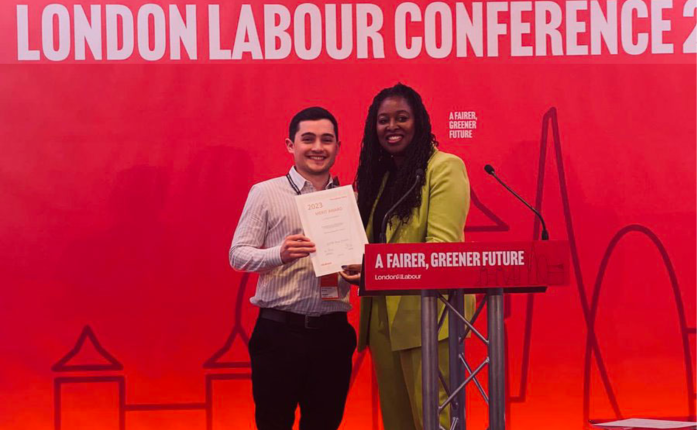 GMB London Young Members receive Merit Award from London Labour