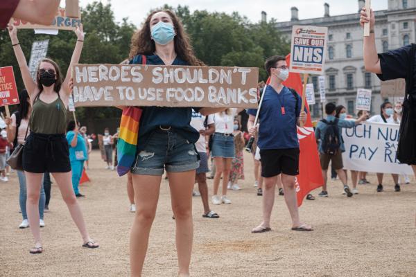 Increasing number of NHS Hospital Trusts setting up food banks and hardship funds for struggling NHS staff